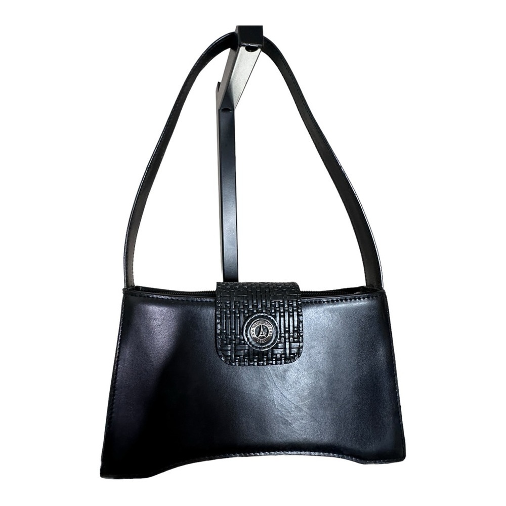Black La Tour Eiffel 1887 Structured Leather Bag